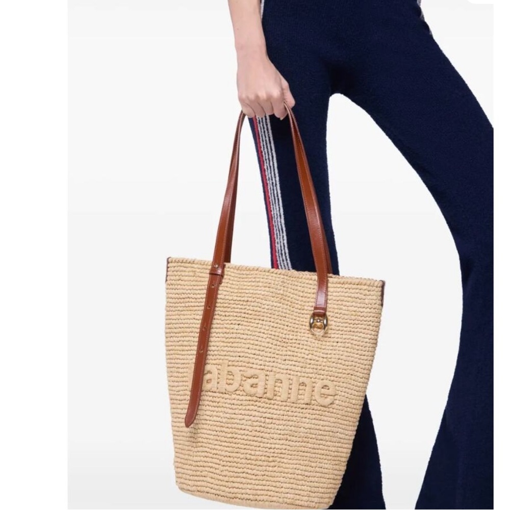 PACO RABANNE Tan Woven Tote Bag - Picture 12 of 16